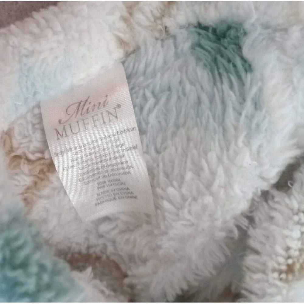 Mini Muffin Blue Sleeping Elephant Baby Security Blanket Lovey Moon Cloud Star